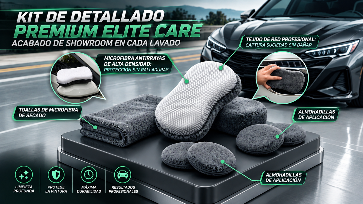 Combo Detallado Automotriz + Aspiradora Sopladora 2 en 1 – Limpieza Completa Para Tu Auto