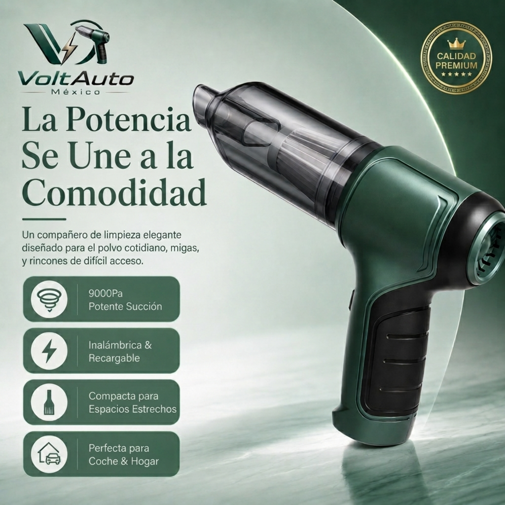 Aspiradora de Carga Inalámbrica VoltAuto México